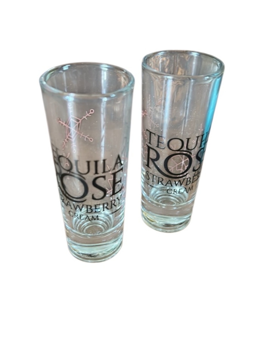 TEQUILA ROSE Strawberry Cream Liquor Shot Glasses